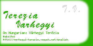 terezia varhegyi business card